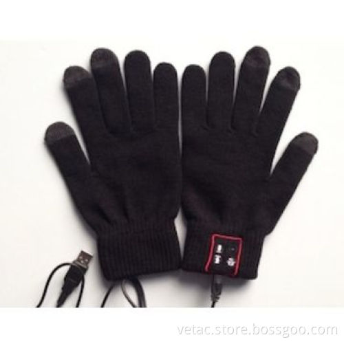 Bluetooth gloves with usb chargeable cable